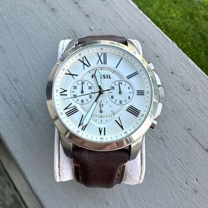 Fossil Grant Brown Leather Watch